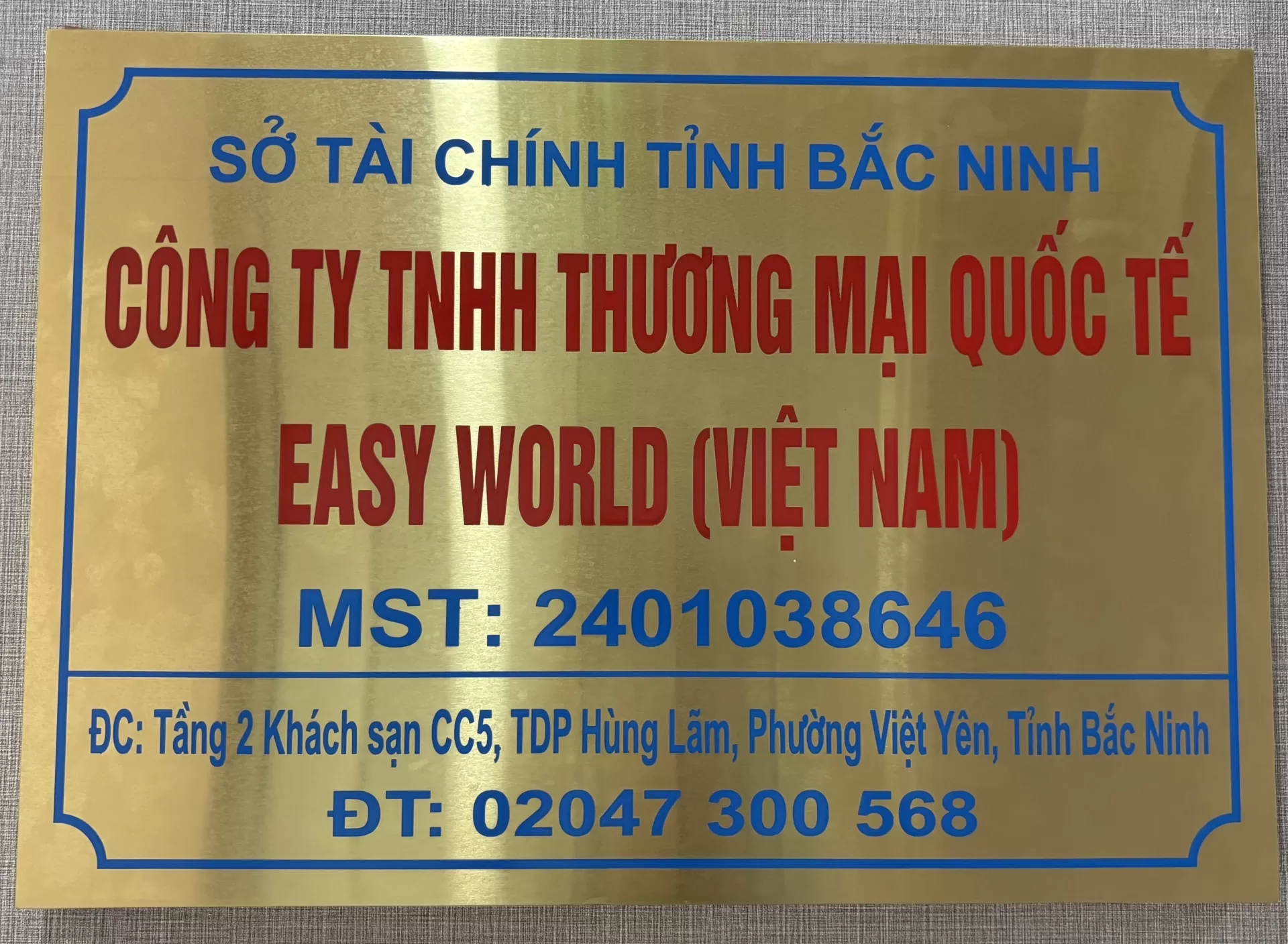 Công ty TNHH Thương mại Quốc tế Easy World (Việt Nam)